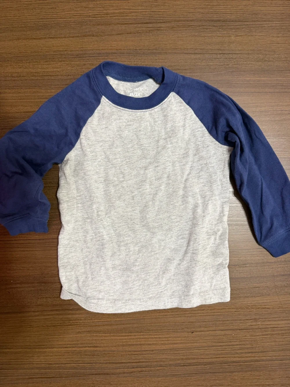 Carters Two-Piece Navy and Heather Gray Set
